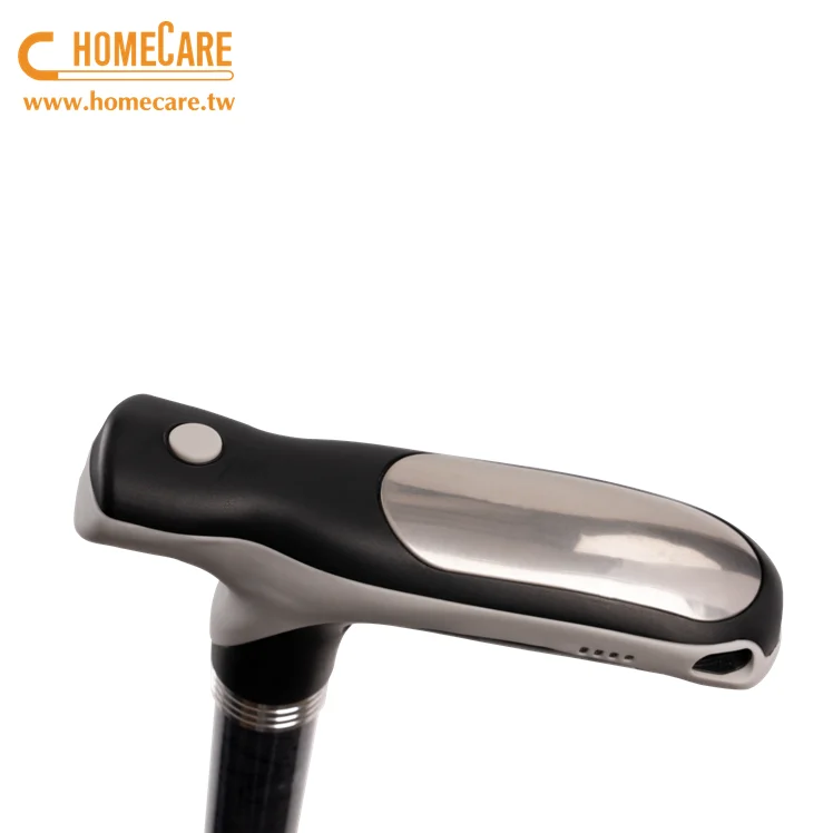 Multi Function Smart Walking Stick with Heating Handles Telescopic Height Adjustable Luxury Walking Stick for Old People