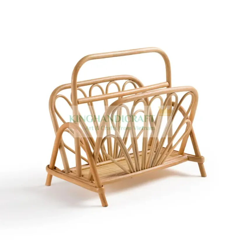 Декоративный держатель для магазинов ручной работы из ротанга органайзер газет и витрин натуральный Прочный Плетеный оптовая