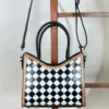 Black with White & Black Checkered