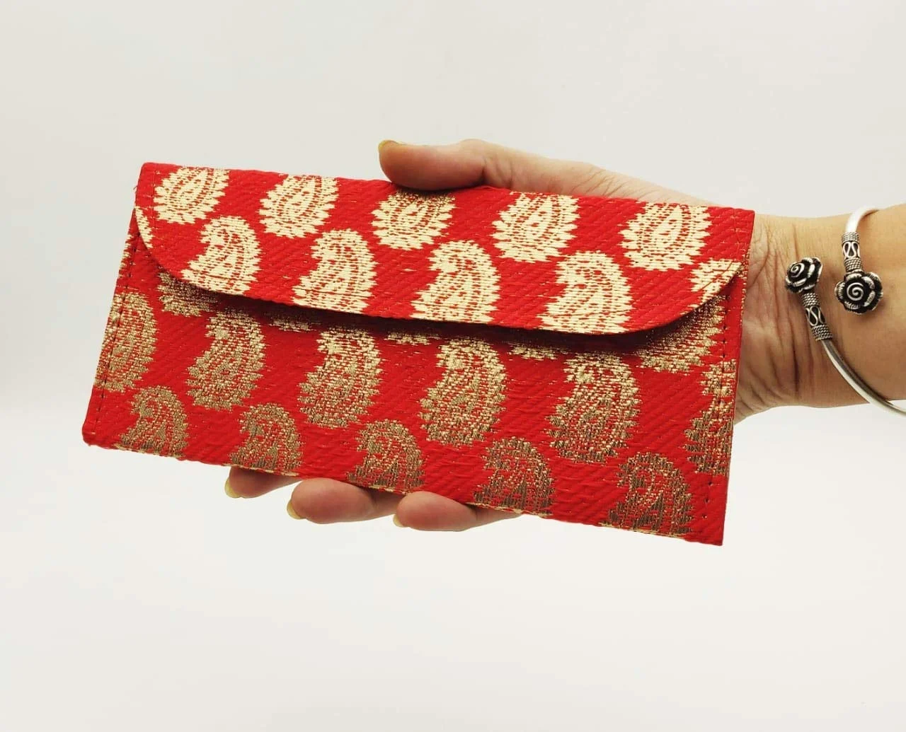 Indian Handmade Fancy Design Eco-friendly Wedding Supplies Fancy Envelope Wedding Invitation Card Envelope