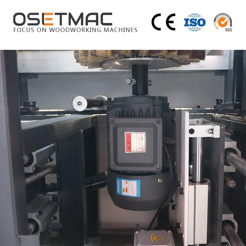 Osetmac DTW-120A трех роликовая ручная щетка шлифовальный станок для древесины MDF фанера для полировки