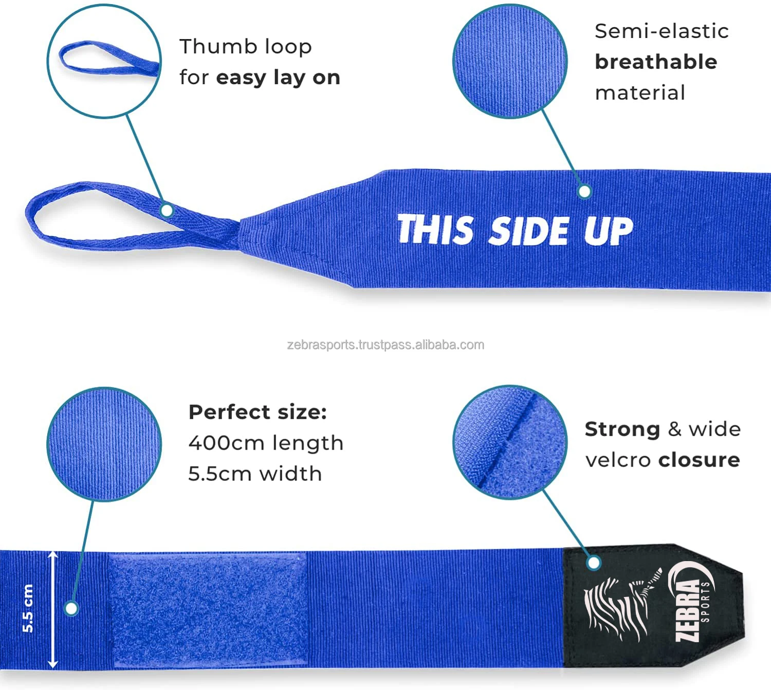 Custom Logo Boxing Hand Wraps Boxing Bandages Elastic Handwraps Boxing