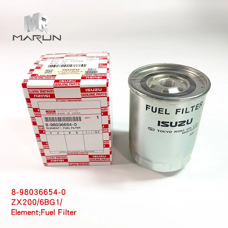 8-98036654-0 8980366540 Fuel Filter 6SA1 6BG1 for ZX200 4616545 Excavator Parts
