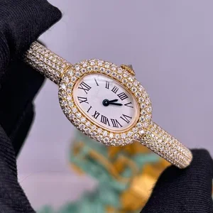 New Designer Business Style Diamond-encrusted Moissanite Ladies' Mechanical Watch Sapphire Crystal Automatic Luxury Brand Watch