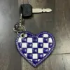 Purple & white Checkered