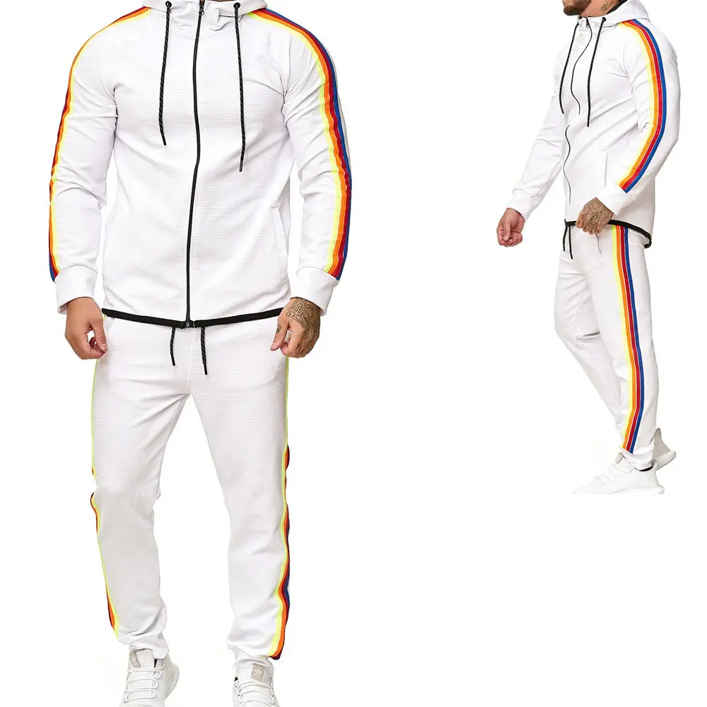 Hot Selling Unisex Fleece Winter Tracksuit Set Hooded Collar Casual ...