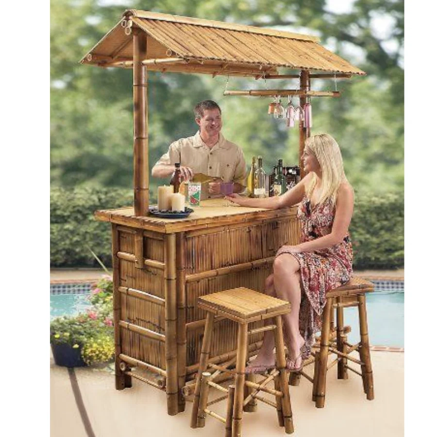Bamboo Stool Hawaiian Bar Stools Wholesale Bamboo Tiki Bar Stools
