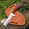 Stainless Steel & Red Honeycomb