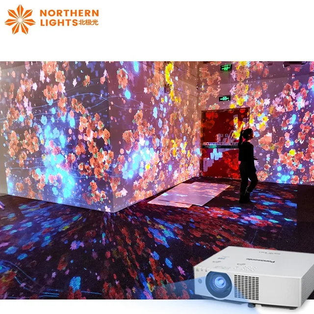 Northern Lights Multi Projection  Interactive Immersive Projector Holographic Projection for Digital world high-tech combination