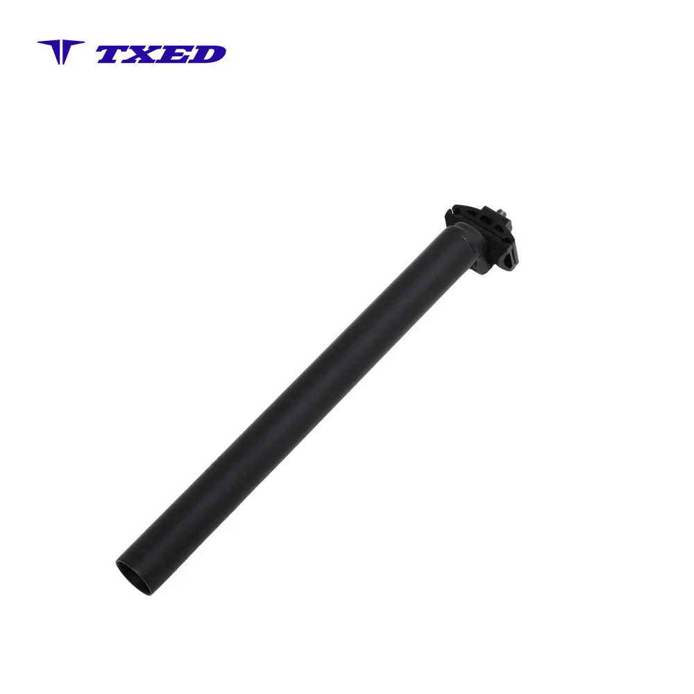 Shunmeng SM-2200 High Strength Aluminum 30.9x350mm Black Clamp Scale Mark Safety Line Adjustable Durable Bike Seat Post for Road
