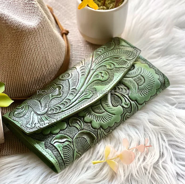 Top Notch Quality Unisex Genuine Leather Wallet Vintage Style Trendy Natural Printed Casual Birthday Gift Newly Arrived Stock