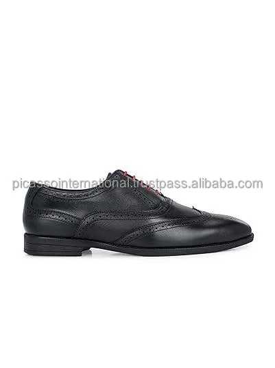 OEM High Quality Trendy Design Classic and Stylish Look Casual Wear Oxford Trendy Office Business Genuine Leather Shoes for Men