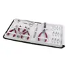 12: Dark Maroon / Burgundy with White Case