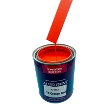 C183 1k Orange Red Acrylic Automotive Paint Flame Orange Metallic Spray High Saturation Dazzling Color Automotive Refitting