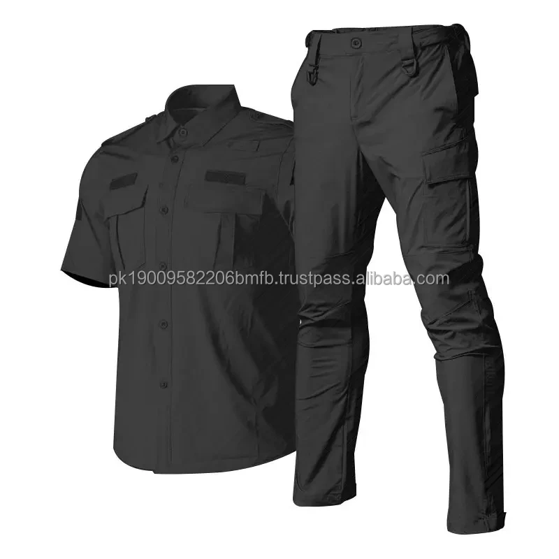 Hot Black Security Guard Wear Uniforms With Jackets And Pants Man ...