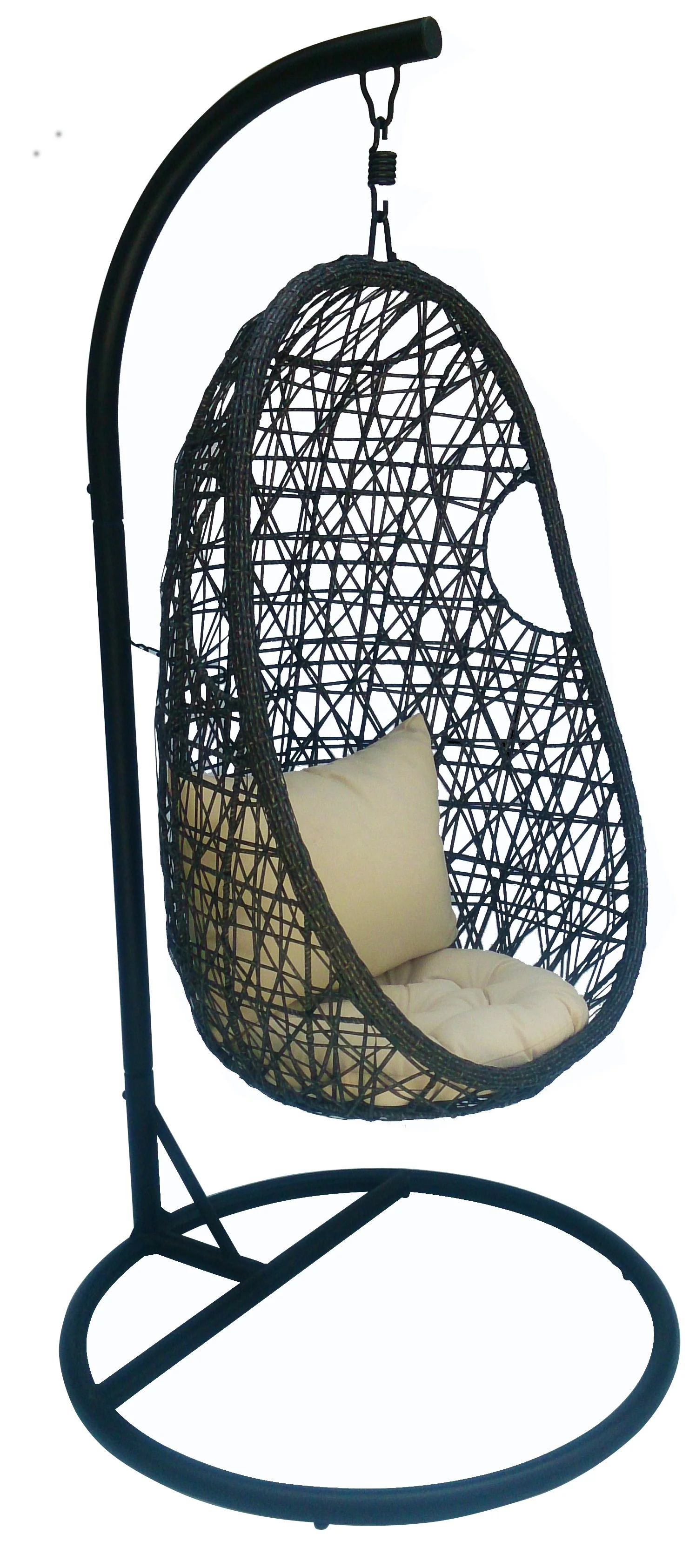 2021 New Shaped Hanging Chair Indoor Hanging Swing Egg Chair Rattan Egg Shaped Hanging Swing