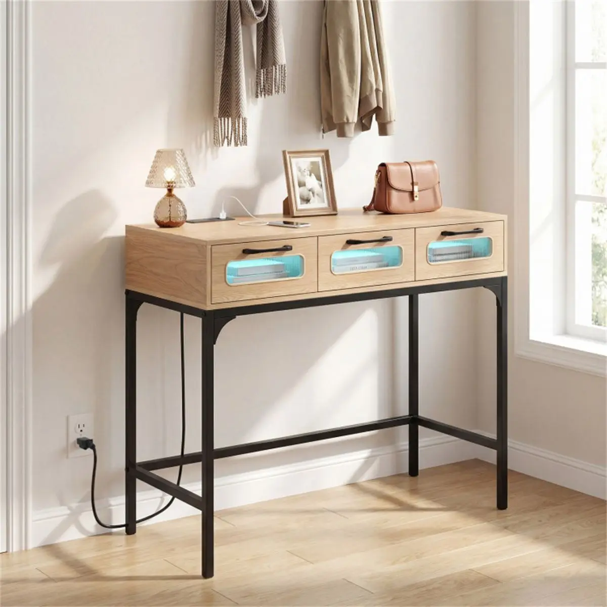 Elvarenae Luma Charging Console Table — product detail
