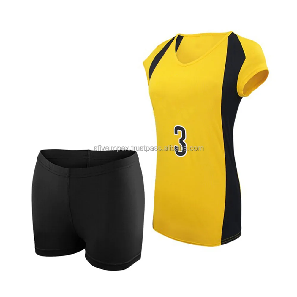 Activewear Volleyball Jersey Sublimation Design Volleyball Uniform Set
