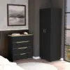 Black / Light Oak Color
