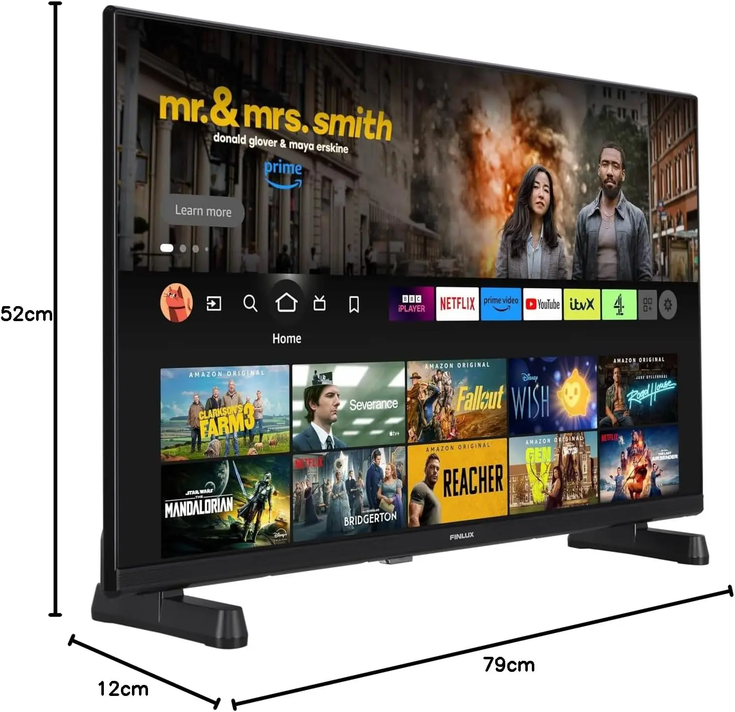 TV Dimensions 79x52x12cm