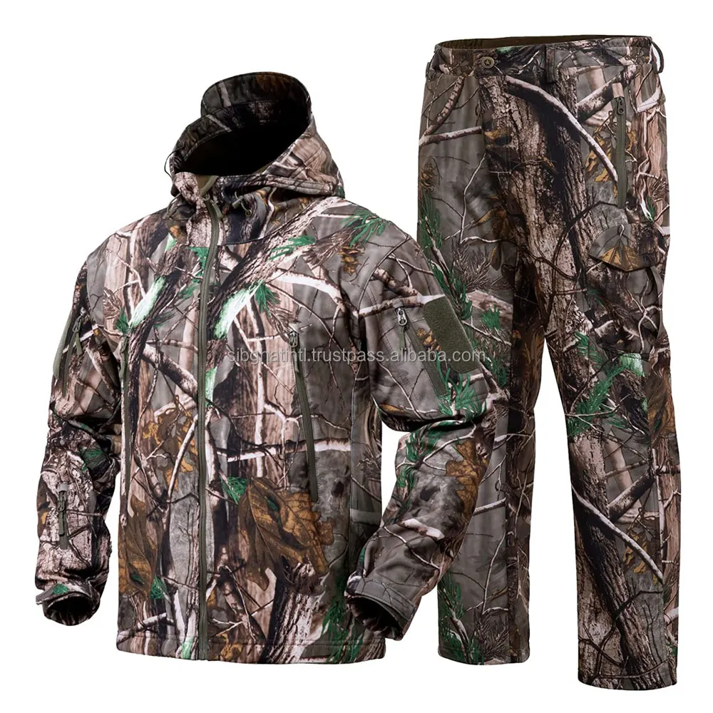 Hunting Uniforms Men's Tactical Jacket Camo Hunting Uniform Hunting ...