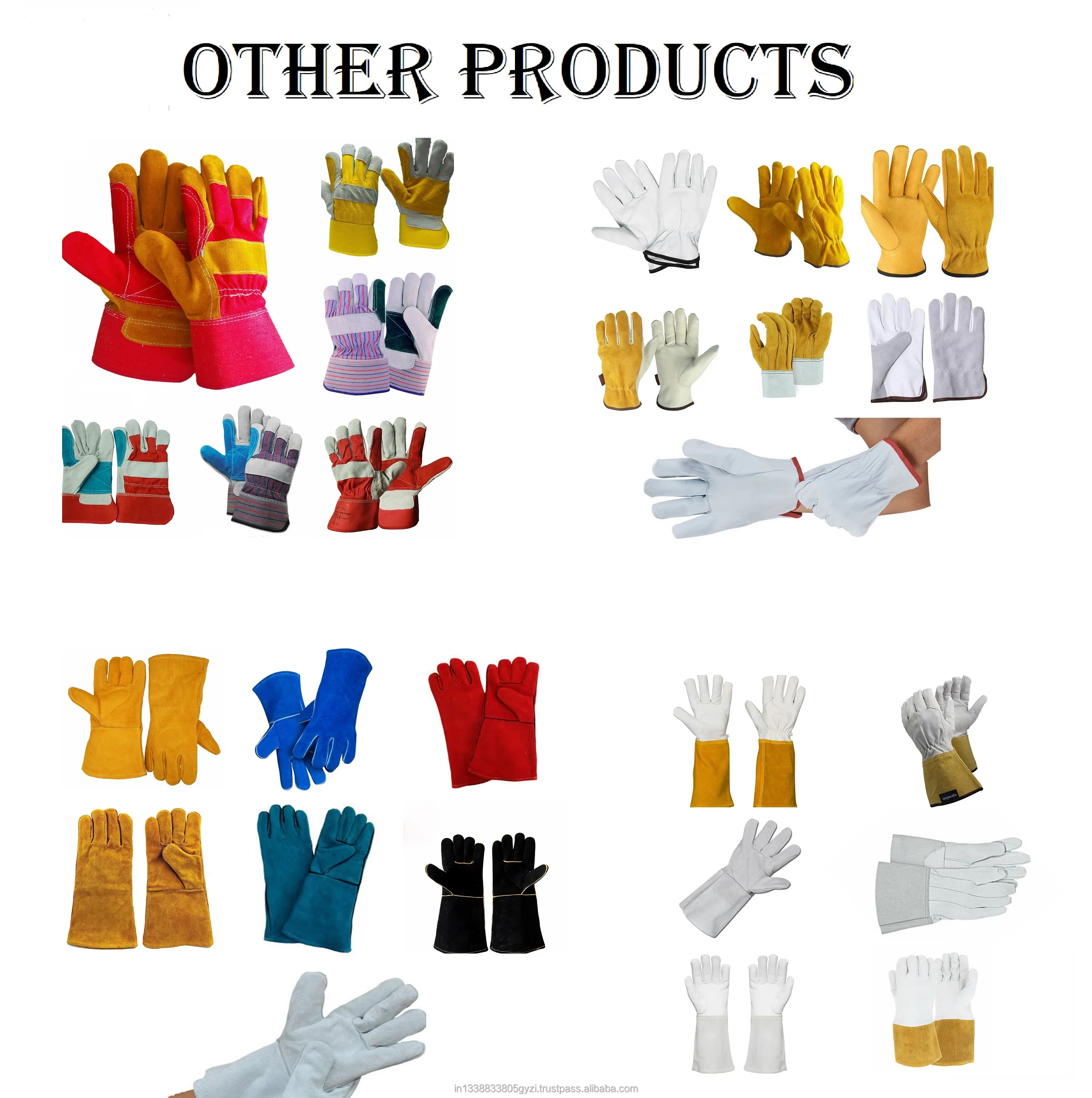 Cowhide Leather Hand Protective Safety Working Gloves For Men And Women 