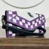 Purple & White Checkered