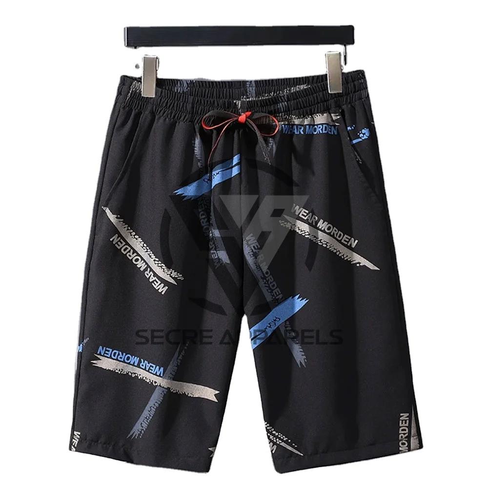 Breathable Men's Printed Shorts Casual Jogging Pants New Trendy Breathable Sweatpants Thin Style Loose Shorts607_voghion.com