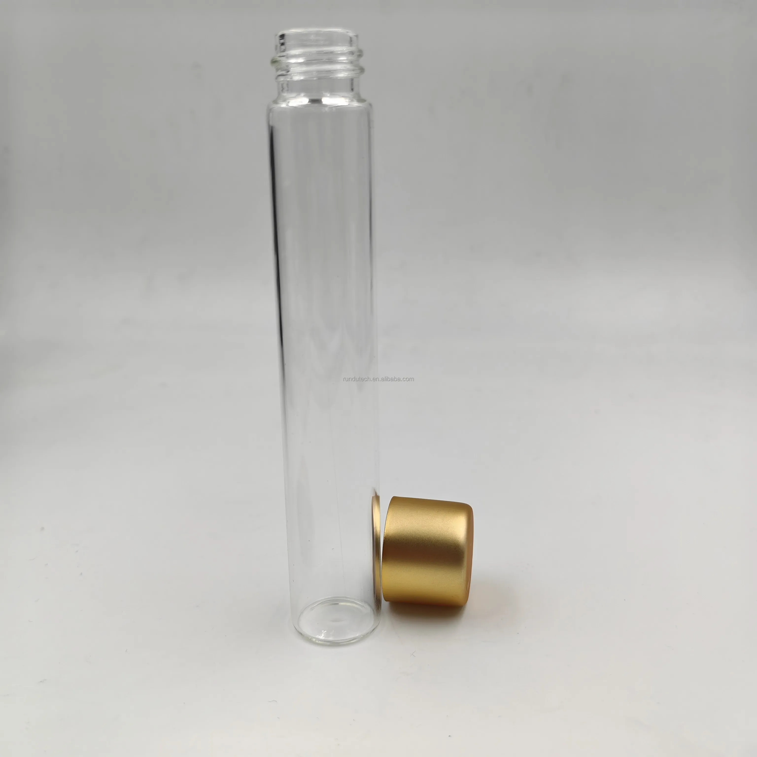 Transparent Glass Tubes With Black Lids Custom Glass Test Tubes Glass