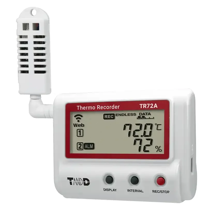 TECPel TR-72nw-S Wired LAN Temperature and Humidity Data Logger