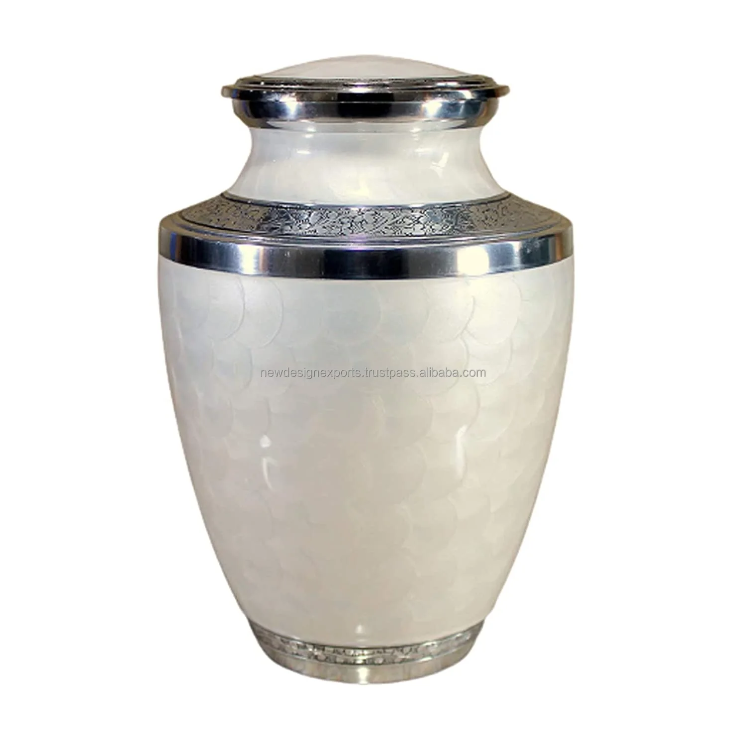 White Enamel Cremation Urn Memorial Urn Container Jar Pot Buy