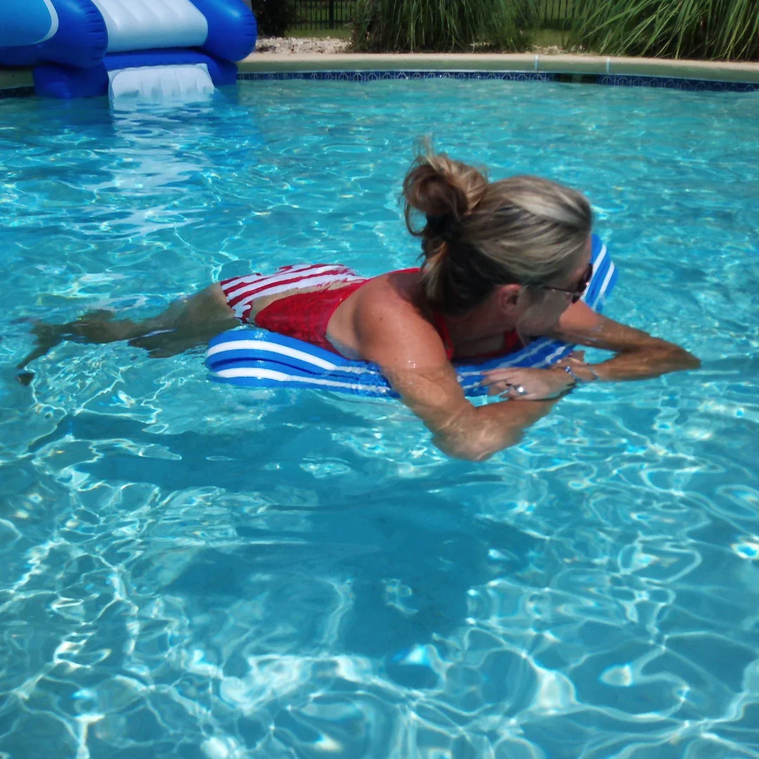 Customizable Factory Water Activities Red Comfortable Float Saddle Seat and Lounger Water Chair
