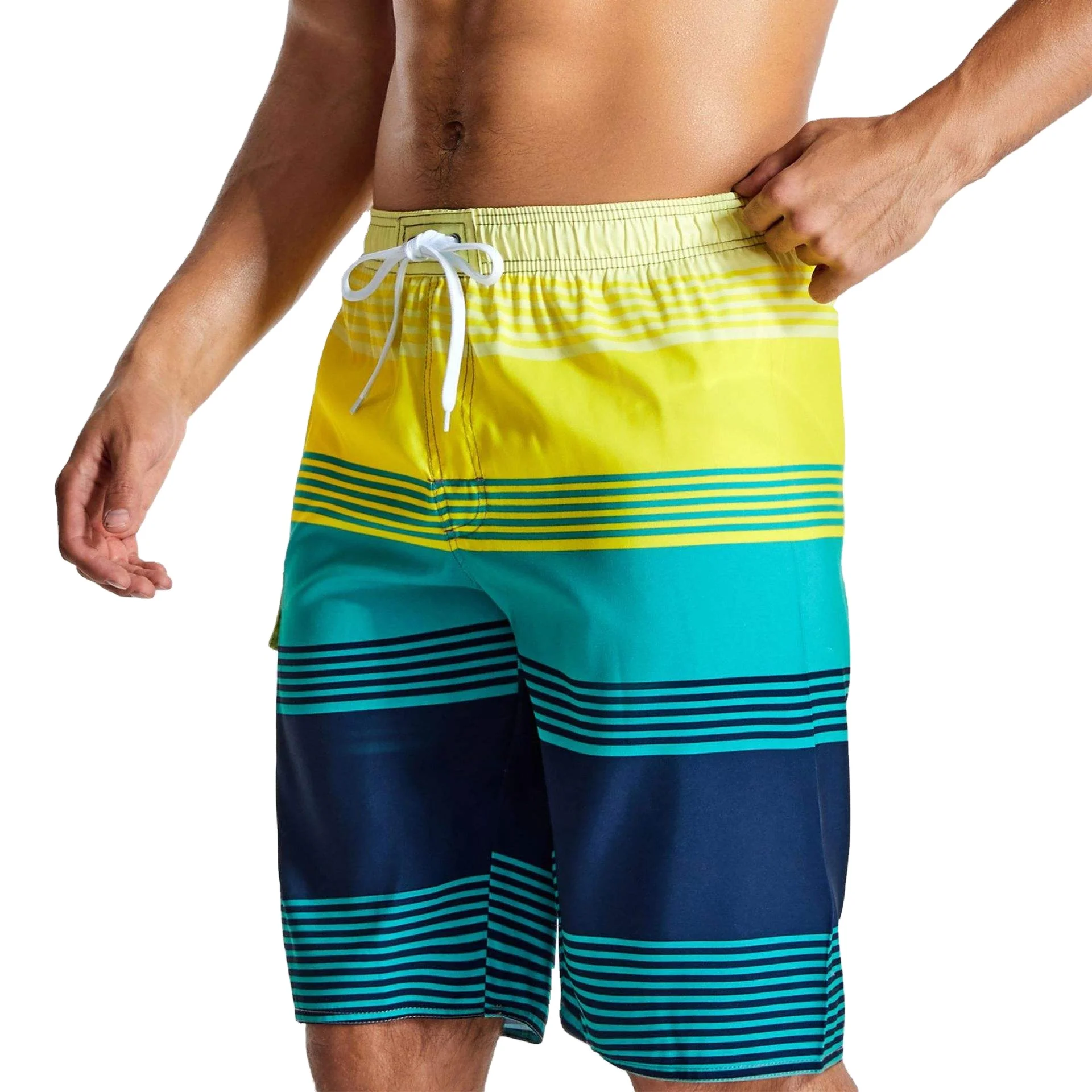 Aqua Flex Quick Dry Pludmales šorti Premium peldkostīmi aktīviem vīriešiem Island Comfort Pludmales šorti Stilīgi un funkcionāli929_voghion.com