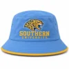 Columbia azul y dorado