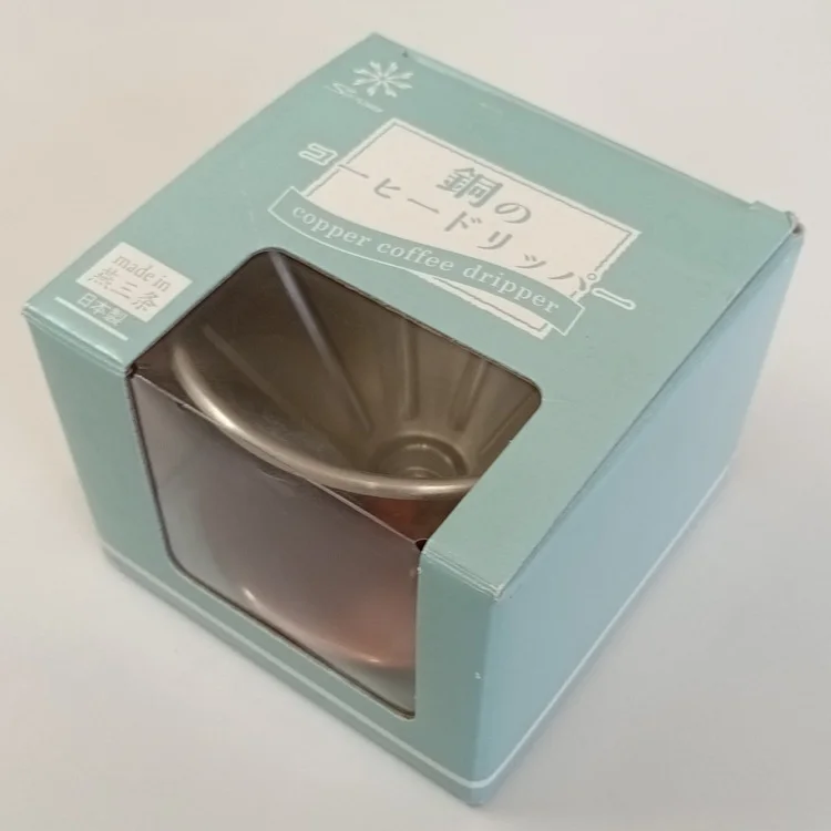 Copper coffee dripper, Large, Small, Tin Plated Japanese Metal
