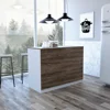 Dark Walnut / White Color