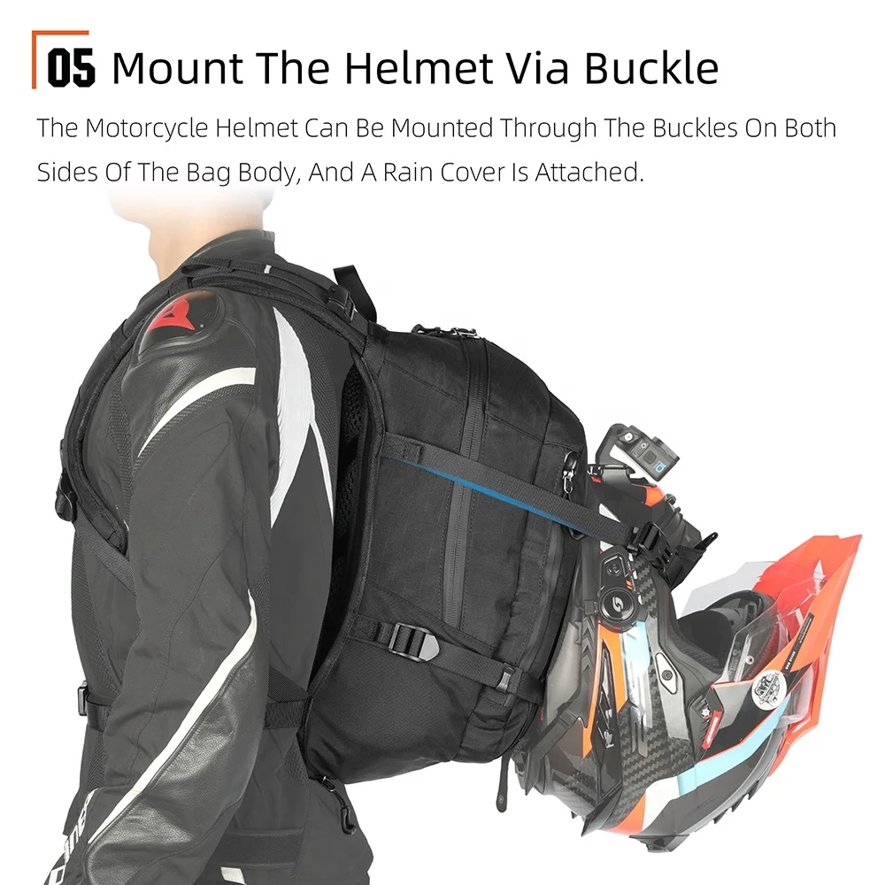 rhinowalk バイクリュック23L Rhinowalk 23L Magnetic Motorcycle Backpack - Durable Cycling