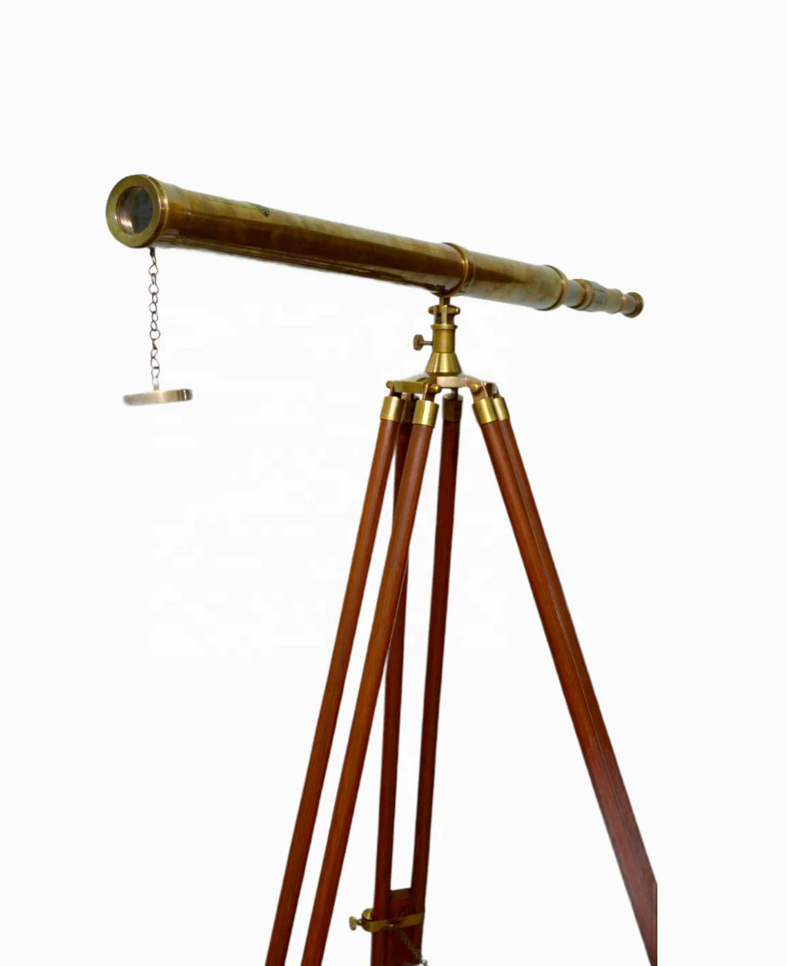 Antique Brass Nautical Telescope with Tripod Large Marine  Telescope 