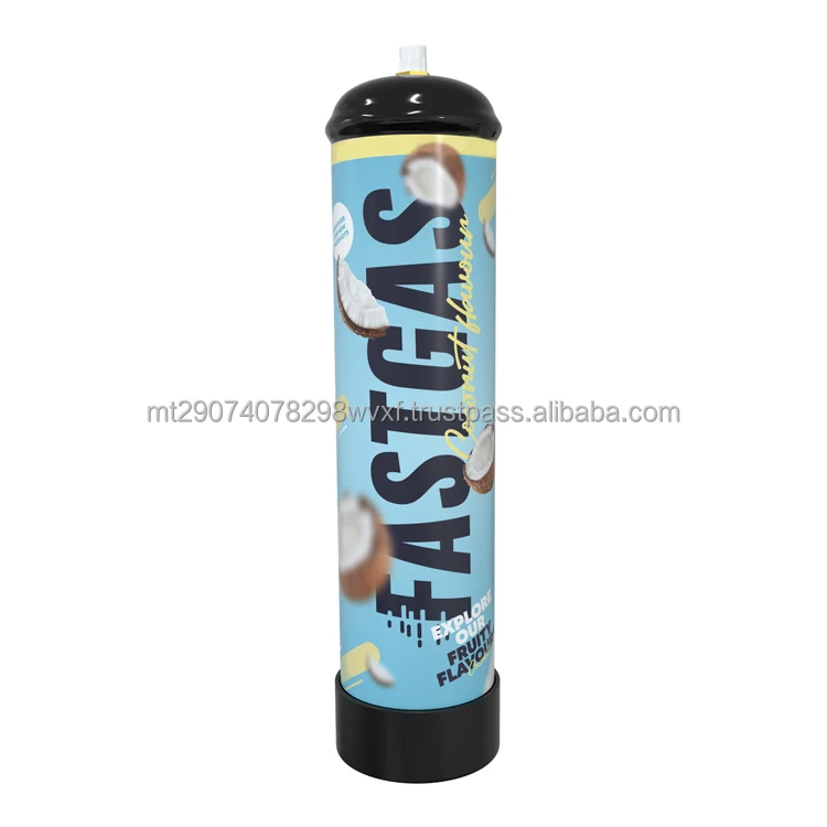 Fastgas Coconut Flavor 640gm Disposable Whipped Cream Charger Cylinders