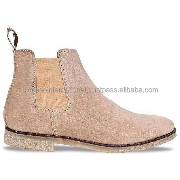 Indian Manufacturer of Best Quality Hot Selling Modern Design Men's Genuine 100% Swede Leather Boots at Factory Price