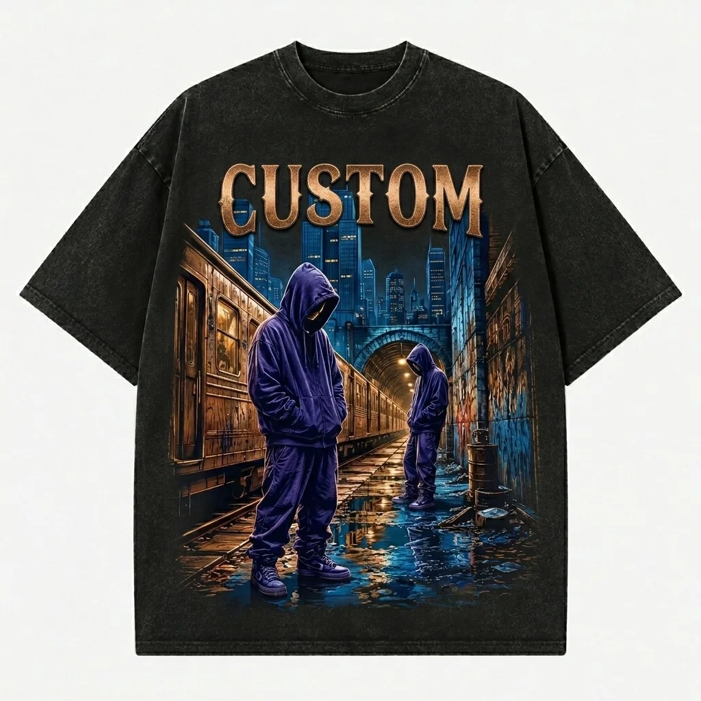 Custom 100% Cotton Graphic Printed T Shirt Vintage Style Short Sleeves  Premium Quality T Shirt For Unisex Comfort Wear