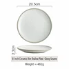8 inch round glossy seasame