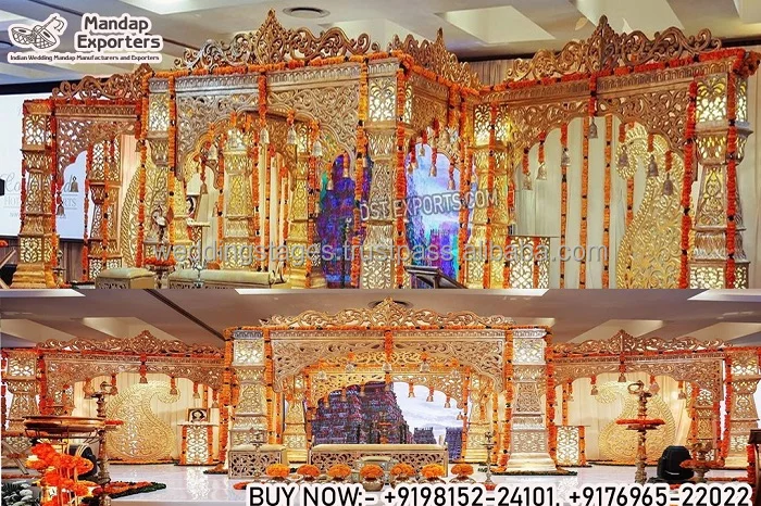 Palace Style Bollywood Mandap For Indian Weddings Royal Look Bollywood ...