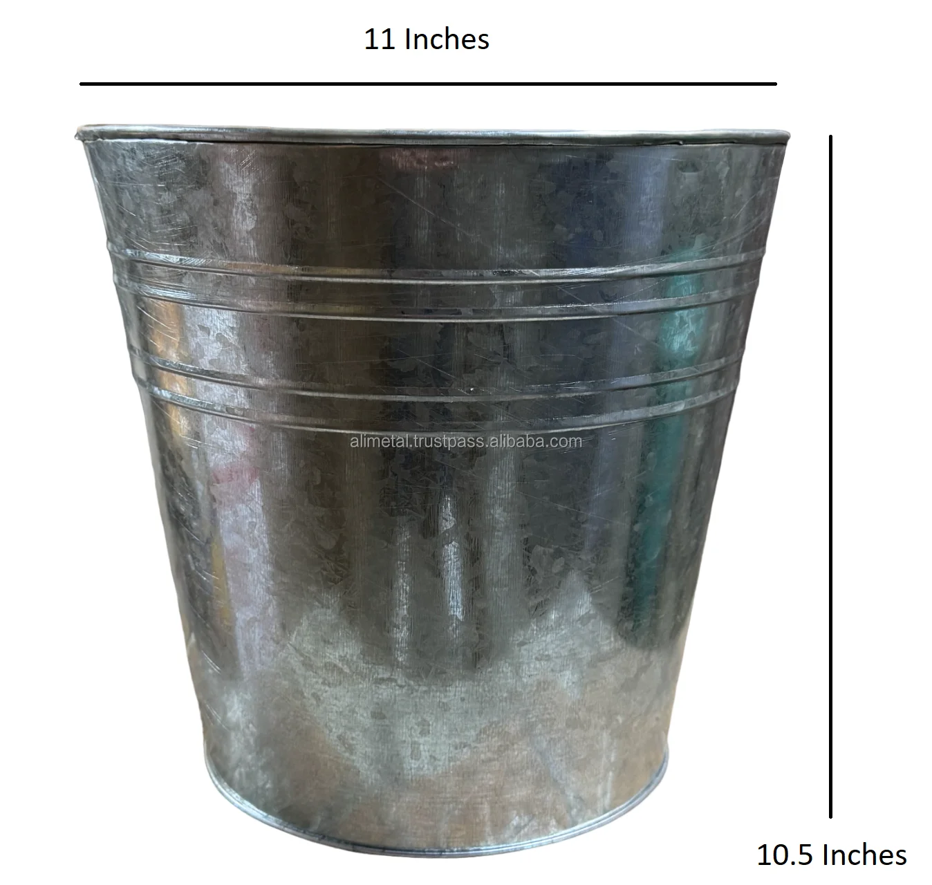 Galvanized Metal Planter For Balcony Garden Indoor Outdoor Decoration ...