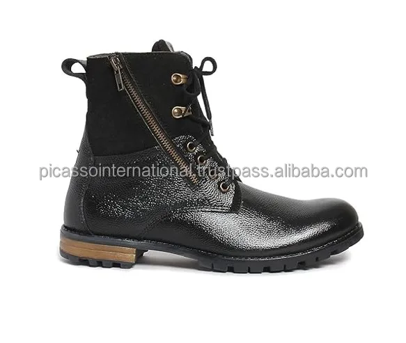 2024 New Arrival Premium Quality Best Selling Wholesale Luxury OEM Men's Genuine Leather Boots/ Shoes for Casual Wear