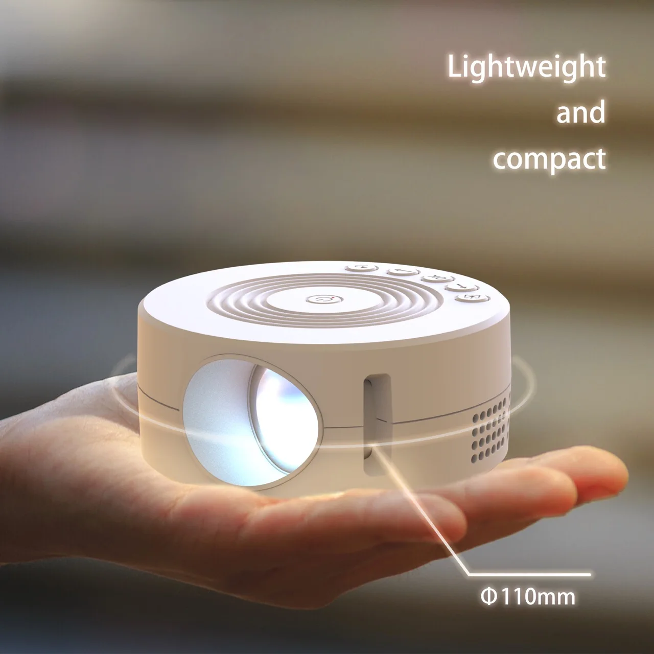 Customize Native 320x240 Small Projector 2023 New USB 2.4G Wi-fi Play Wired Connect E-book Operated by USB-C Built-in Speaker