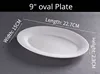 9" oval Plate