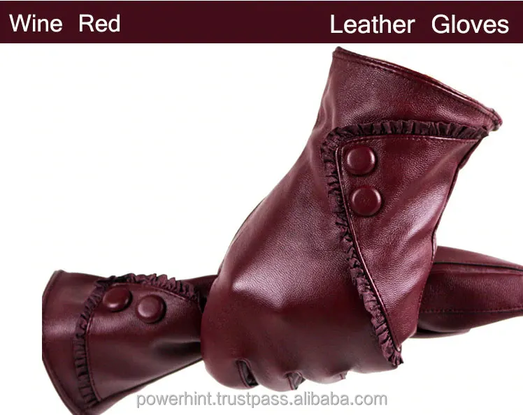 Женские зимние перчатки из искусственной кожи