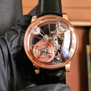 2026 New High-quality Luxury Waterproof Men's Mechanical Watch Elegant Transparent Glass Dial Automatic Business Casual Watches
