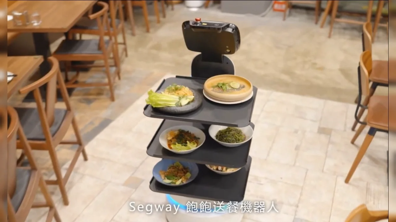 Autonomous Food Robot Restaurant Hotel And Coffee Shop Needs Self ...